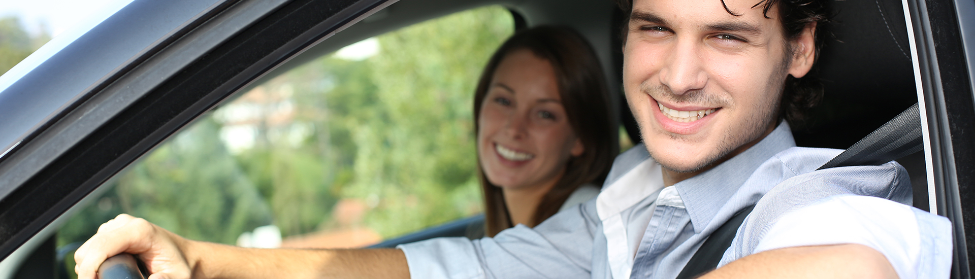 Happy couple with auto insurance in Coral Springs, FL